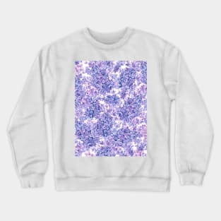 Violet watercolor lilac flowers Crewneck Sweatshirt